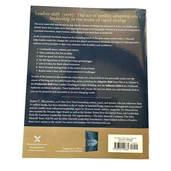 Leadershift Book and Workbook Making the Essential Changes for Every Leader NEW - Picture 4 of 4